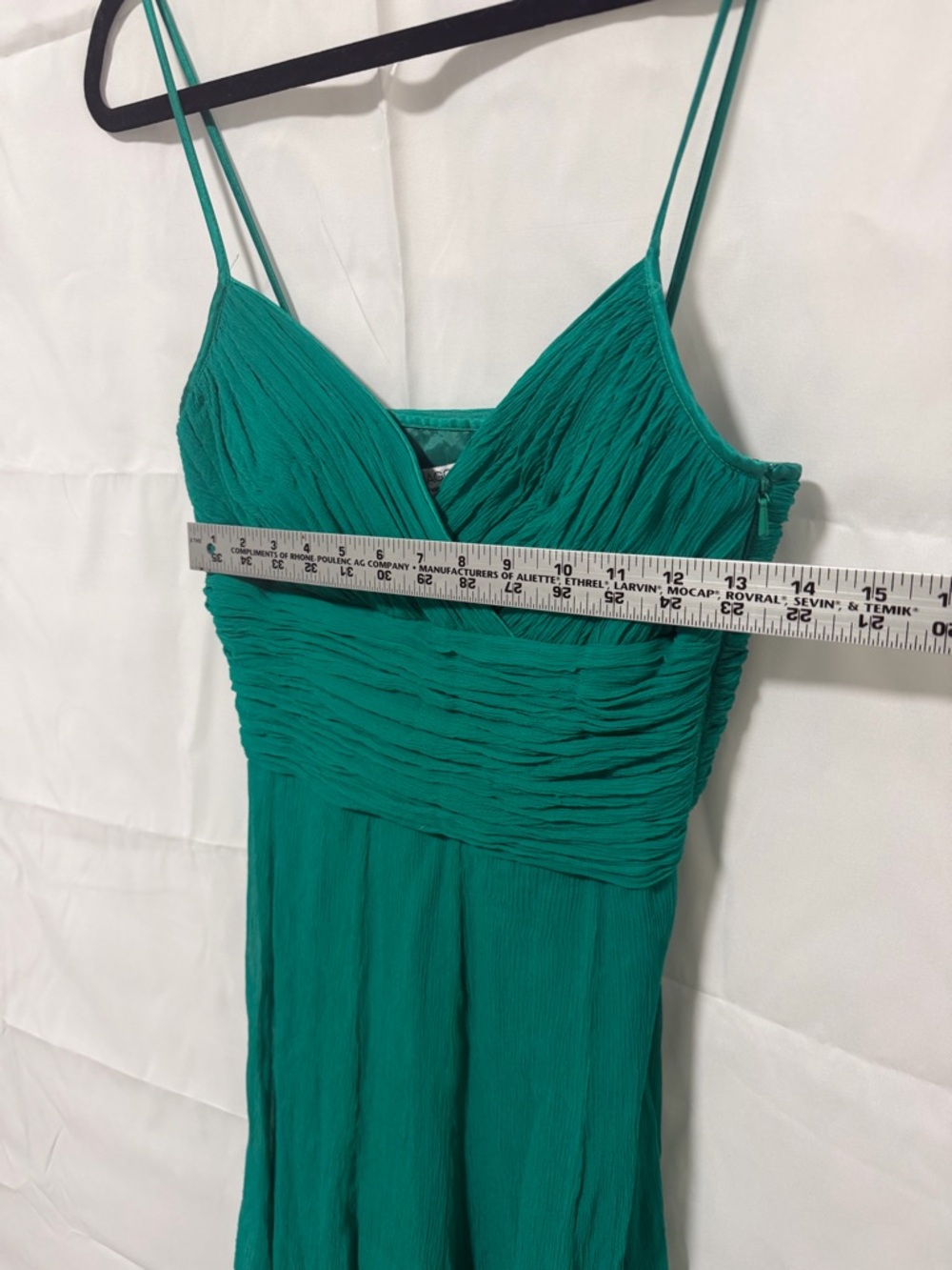 Maggy London Teal Spaghetti-Strap Midi Dress - Picture 2 of 5
